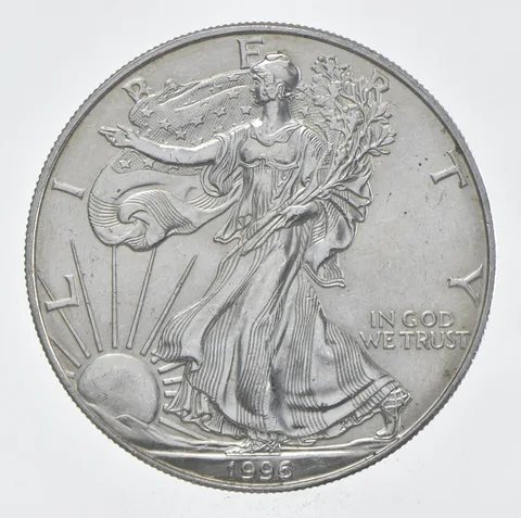 Rarest 1996 American Silver Eagle - Key Date - Rare LOW MINTAGE *354