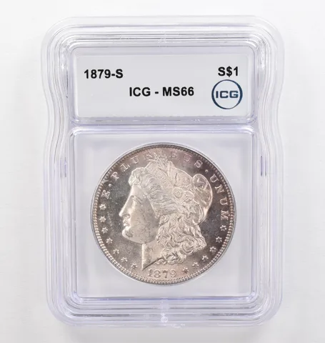 1879-S Morgan Silver Dollar MS66 ICG Beautiful Tone *0255