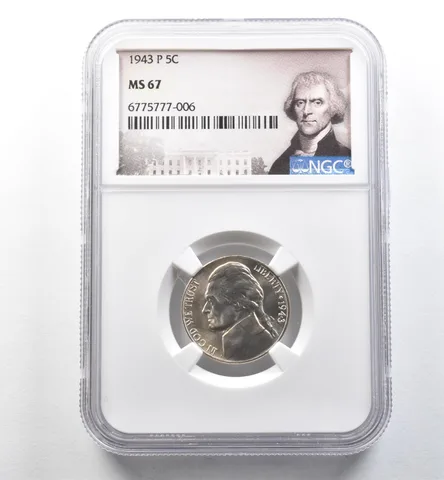 1943-P Jefferson Nickel MS67 NGC *2637