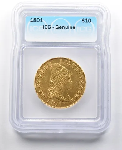 1801 $10 Liberty Cap Gold Eagle ICG *2087