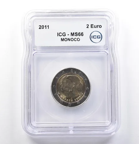 2011 Monaco 2 Euro MS66 ICG *9946