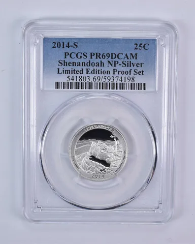 2014-S ATB Quarter Silver Shenandoah Limited Edition Set PR69 DCAM PCGS