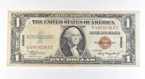 1935 A $1 Silver Certificate Brown Seal Hawaii Fr#2300 *0469