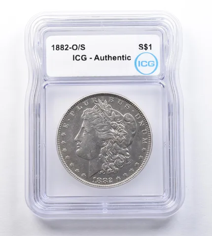 1882-O/S Morgan Silver Dollar Authentic ICG *2014