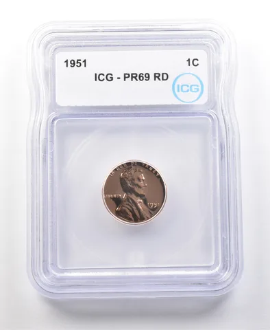 1951 Lincoln Wheat Cent PR69 RD ICG *1071
