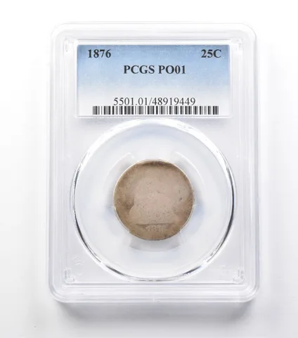 1876 Seated Liberty Quarter PO01 PCGS Lowball a9940