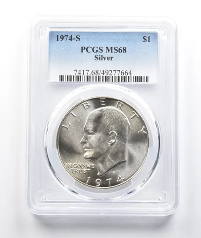 1974-S Eisenhower Dollar Silver MS68 PCGS a0519