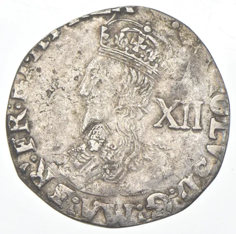 1625-1649 United Kingdom Shilling - Middleham Hoard a8135