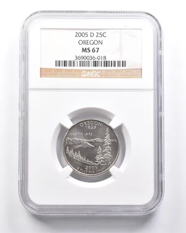 MS67 2005-D Washington State Quarter Oregon NGC a6303