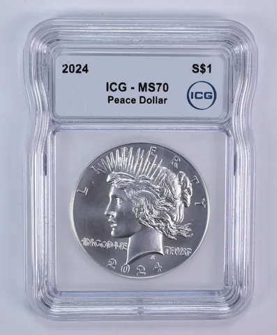 2024 Peace Silver Dollar MS70 ICG