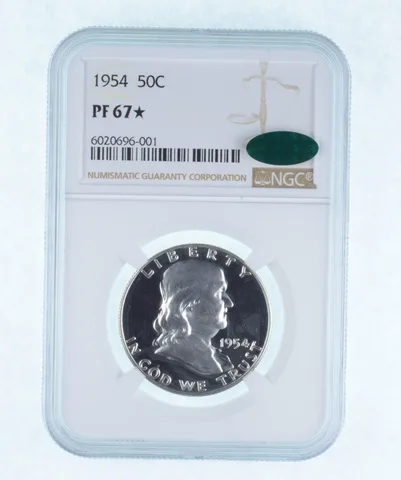 PF67* 1954 Franklin Half Dollar - CAC - Graded NGC *1288