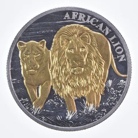 Better Date 2016 Congo 5000 Francs - 1 oz. Silver Lion World Coin- Silver *749