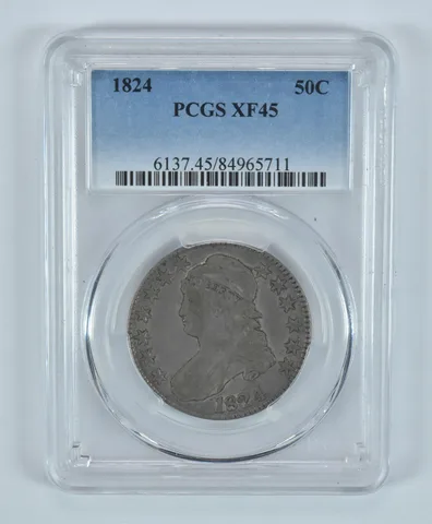 1824 Capped Bust Half Dollar XF45 PCGS a9193