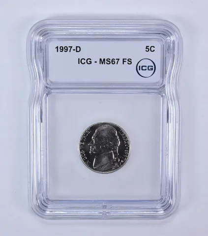 1997-D Jefferson Nickel MS67 FS ICG