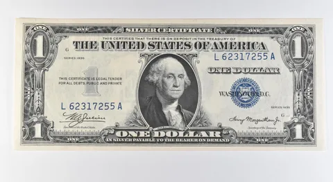1935 $1 Silver Certificate Blue Seal Double Date *9592