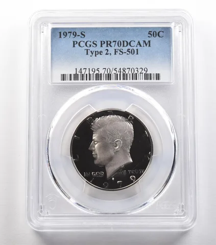 1979-S Kennedy Half Dollar Type 2 FS-501 PR70 DCAM PCGS *4839