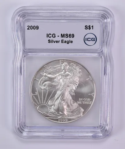 2009 American Silver Eagle MS69 ICG