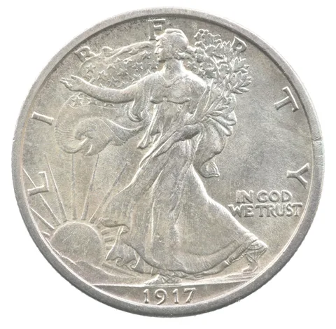 1917-D Walking Liberty Half Dollar Reverse *6387