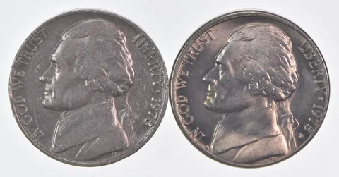 (Set) 1978 P+D Jefferson Nickel Unc Bundle