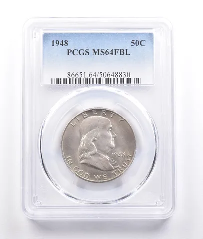 1948 Franklin Half Dollar MS64 FBL PCGS *6834