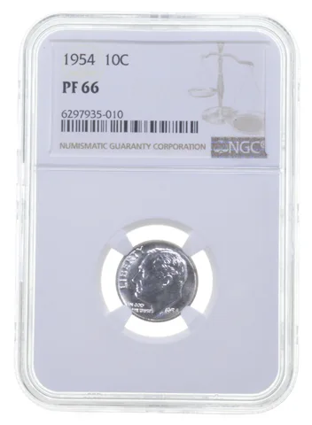 1954 Roosevelt Silver Dime PF66 NGC PR Proof