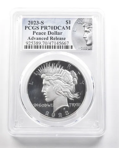 2023-S Peace Silver Dollar Advanced Releases PR70 DCAM PCGS *6515