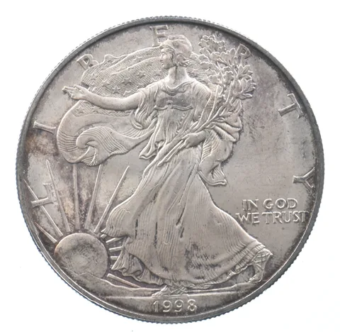 Better Date 1998 American Silver Eagle 1 Troy Oz .999 Fine Silver *615