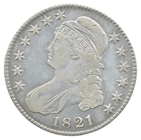 1821 Capped Bust Half Dollar 107 a8831