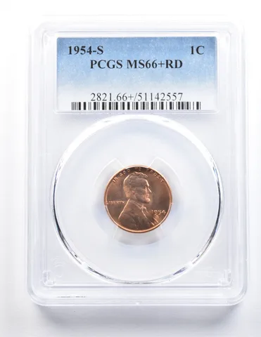 1954-S Lincoln Wheat Cent MS66+ RD PCGS a0962