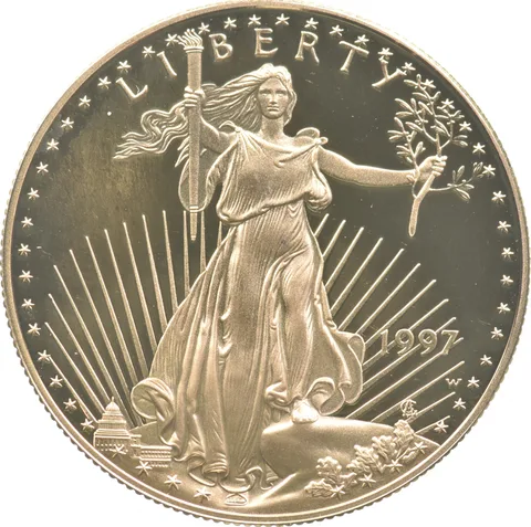 1997-W $50 American Gold Eagle 1 Oz Gold PROOF *9738