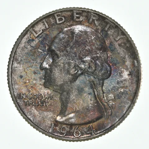 1964 Washington Quarter - Great Tone a4243