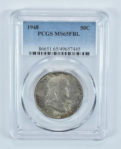 1948 Franklin Half Dollar MS65 FBL PCGS PQ *9062