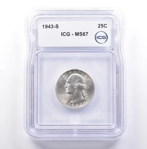 1943-S Washington Quarter MS67 ICG *9105