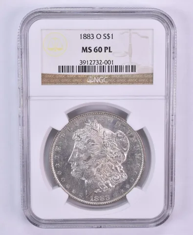 1883-O Morgan Silver Dollar PL MS60 NGC *2306