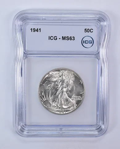 1941 Walking Liberty Half Dollar MS63 ICG