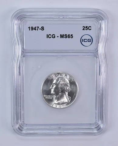 1947-S Washington Quarter MS65 ICG