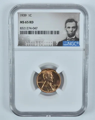 1939 Lincoln Wheat Cent MS65 RD NGC Special Label
