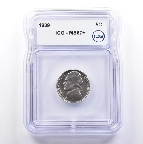 1939 Jefferson Nickel MS67+ ICG *9081