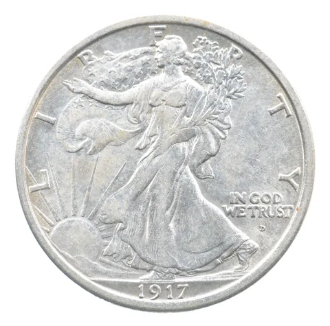1917-D Walking Liberty Half Dollar Obverse *0660