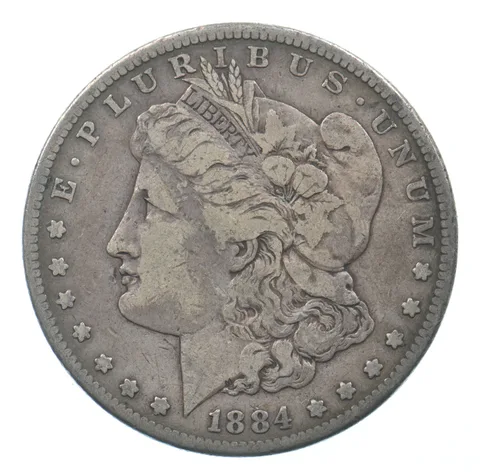 Early - 1884-S Morgan Silver Dollar - 90% US Coin *461