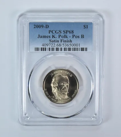 2009-D Presidential $1 James K Polk Satin Finish SP68 PCGS