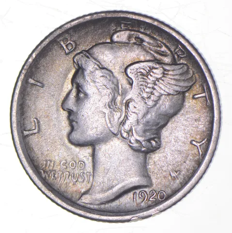 1920 Mercury Dime a9143