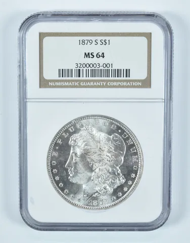 1879-S Morgan Silver Dollar MS64 NGC Brown Label