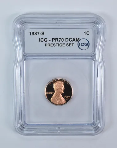 1987-S Lincoln Memorial Cent Prestige Set PR70 DCAM ICG
