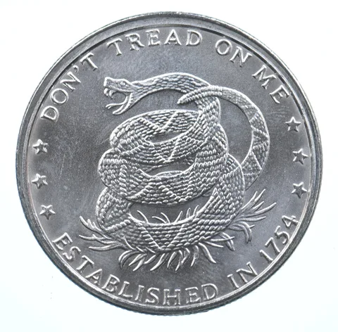VINTAGE Art Bar/Round - Price Of Liberty 1 Oz. .999 Silver - One Troy Ounce *923