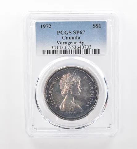 1972 Canada 1 Dollar Silver Voyageur SP67 PCGS Beautiful Tone *1916
