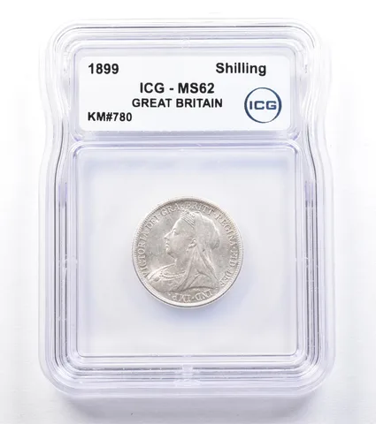 1899 Great Britain Shilling KM#780 MS62 ICG *1800