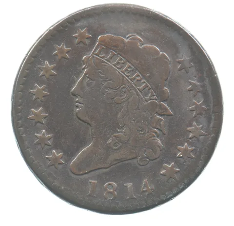 1814 Classic Head Large Cent Crosslet 4 *0356