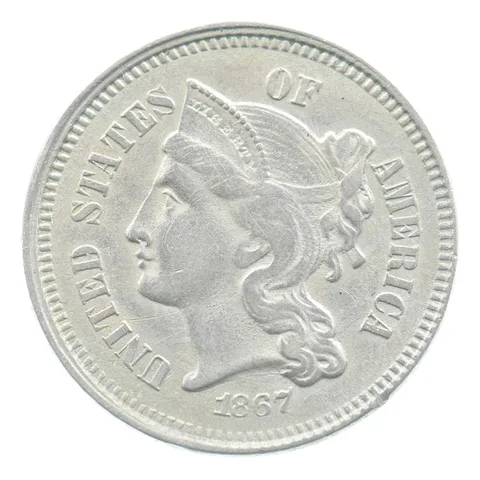 1867 Three Cent Nickel *3729