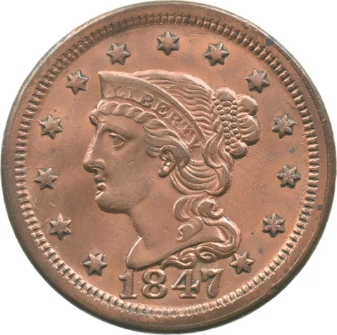 1847 Liberty Head Large Cent *3232
